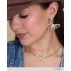image:imageJessica Simpson GoldTone Butterfly Earrings for Women Drop or HoopGold Pave Butterfly
