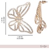 image:imageJessica Simpson GoldTone Butterfly Earrings for Women Drop or HoopGold Pave Butterfly