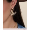image:imageJessica Simpson GoldTone Butterfly Earrings for Women Drop or HoopGold Pave Butterfly