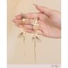 image:imageJessica Simpson GoldTone Butterfly Earrings for Women Drop or HoopGold Tassel Butterfly