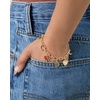 image:imageJessica Simpson GoldTone Charm Bracelet for Women AdjustableHearts  Moon Gold Tone