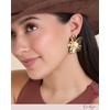 image:imageJessica Simpson GoldTone Flower Earrings for Women with Pearl Accent