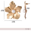 image:imageJessica Simpson GoldTone Flower Earrings for Women with Pearl Accent