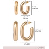 image:imageJessica Simpson GoldTone Mothers Day Earrings Pack for WomenHoop Set Gold Tone