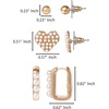 image:imageJessica Simpson GoldTone Mothers Day Earrings Pack for WomenPearl Gold Tone