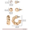 image:imageJessica Simpson GoldTone Mothers Day Earrings Pack for WomenTwisted Gold Tone