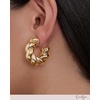image:imageJessica Simpson GoldTone Mothers Day Earrings Pack for WomenTwisted Gold Tone