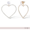 image:imageJessica Simpson Heart Drop Earrings for Women  GoldTone Mothers Day