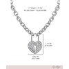 image:imageJessica Simpson Keyhole Heart Necklace with Pave Crystals 173