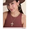 image:imageJessica Simpson Layered Cross Necklace for Women with Crystals One Size