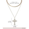 image:imageJessica Simpson Layered Cross Necklace for Women with Crystals One Size
