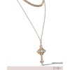 image:imageJessica Simpson Layered Cross Necklace for Women with Crystals One Size