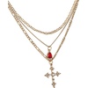 image:imageJessica Simpson Layered Cross Necklaces for Women 16171813