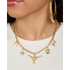 image:imageJessica Simpson Multi Pendant Charm Necklace for Women 165173Gold Tone Bull