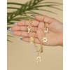 image:imageJessica Simpson Multi Pendant Charm Necklace for Women 165173Goldtone Lucky Western