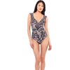image:imageJessica Simpson On The Spot Side Tie Maillot OnePieceBlack Multi