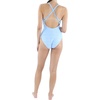 image:imageJessica Simpson On The Spot Side Tie Maillot OnePieceBlue Mist Plunge