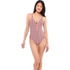 image:imageJessica Simpson On The Spot Side Tie Maillot OnePieceGroovy Stripe