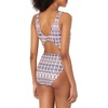 image:imageJessica Simpson On The Spot Side Tie Maillot OnePieceLaguna Print Cut Out