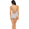 image:imageJessica Simpson On The Spot Side Tie Maillot OnePieceMorroccan Stripe White