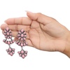 image:imageJessica Simpson Red Turquoise Marquise Bezel Dangle Earrings for Women