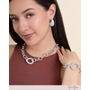 image:imageJessica Simpson Silver Crystal Hoop Earrings for Women  Chunky Teardrop