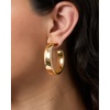 image:imageJessica Simpson Silver of GoldTone Hoop Earrings for Women TrendyRound Yellow Hoop