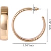 image:imageJessica Simpson Silver of GoldTone Hoop Earrings for Women TrendyRound Yellow Hoop