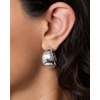 image:imageJessica Simpson Silver of GoldTone Hoop Earrings for Women TrendyWhite Chunky Hoop
