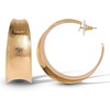 image:imageJessica Simpson Silver of GoldTone Hoop Earrings for Women TrendyYellow Flat Hoop