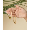 image:imageJessica Simpson Silver of GoldTone Hoop Earrings for Women TrendyYellow Round Hoop