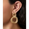image:imageJessica Simpson Silver of GoldTone Hoop Earrings for Women TrendyYellow Round Link