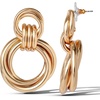 image:imageJessica Simpson Silver of GoldTone Hoop Earrings for Women TrendyYellow Round Link