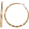 image:imageJessica Simpson Silver of GoldTone Hoop Earrings for Women TrendyYellow Twisted Hoop
