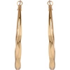 image:imageJessica Simpson Silver of GoldTone Hoop Earrings for Women TrendyYellow Twisted Hoop