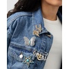 image:imageJessica Simpson Silver or GoldTone Brooch for WomenGold Turquoise Star