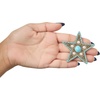 image:imageJessica Simpson Silver or GoldTone Brooch for WomenGold Turquoise Star
