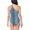 image:imageJessica Simpson Snake Charmer Asymmetric Tied OnePieceLeopard Off the Shoulder