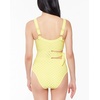 image:imageJessica Simpson Snake Charmer Asymmetric Tied OnePieceSpritz Eyelet Side Tie