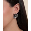 image:imageJessica Simpson Statement Rectangle Stud Earrings for Women  SilverTone