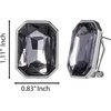 image:imageJessica Simpson Statement Rectangle Stud Earrings for Women  SilverTone