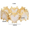 image:imageJessica Simpson Stretch Bracelet for Women  GoldToneHeart Gold