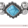 image:imageJessica Simpson Stretch Turquoise Bracelet for Women 75