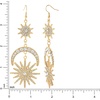 image:imageJessica Simpson Sun Moon and Star Drop Earrings for Women  GoldTone