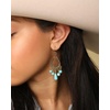 image:imageJessica Simpson Turquoise Earrings for Women Oxidized GoldTone or SilverTone Turquoise Dangle Earrings Western JewelryTurquoise Chandelier
