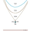 image:imageJessica Simpson Turquoise and Blue Bead Layered Necklace for Women