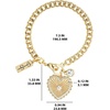 image:imageJessica Simpson Womens Charm Bracelet  75 GoldTone Charm Bracelet JewelryHeart