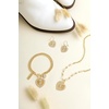 image:imageJessica Simpson Womens Charm Bracelet  75 GoldTone Charm Bracelet JewelryHeart