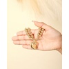 image:imageJessica Simpson Womens Charm Bracelet  75 GoldTone Charm Bracelet JewelryPuffy Heart
