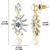 image:imageJessica Simpson Womens Evil Eye Dangle Earrings  GoldTone Evil Eye